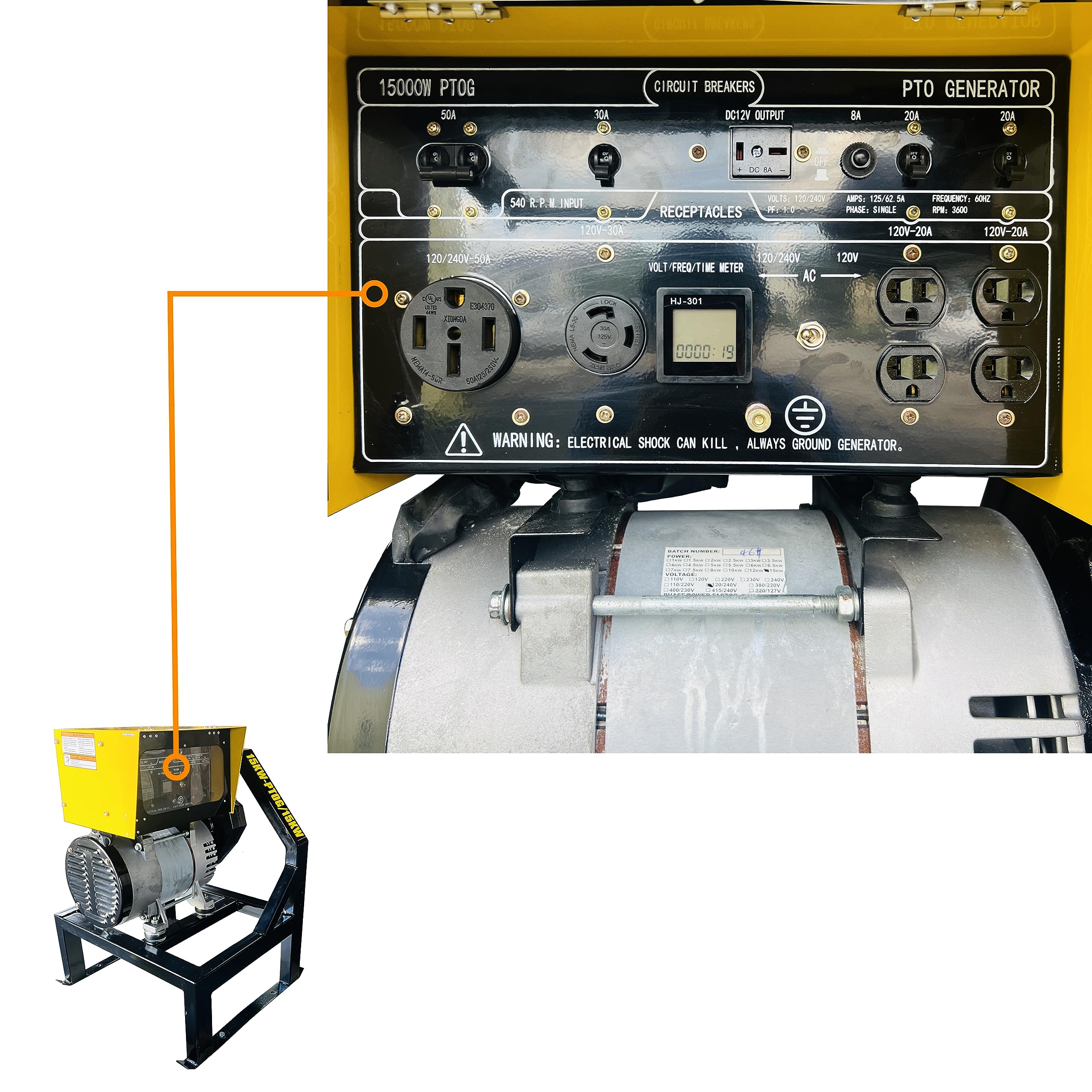 PTO Driven Generator
