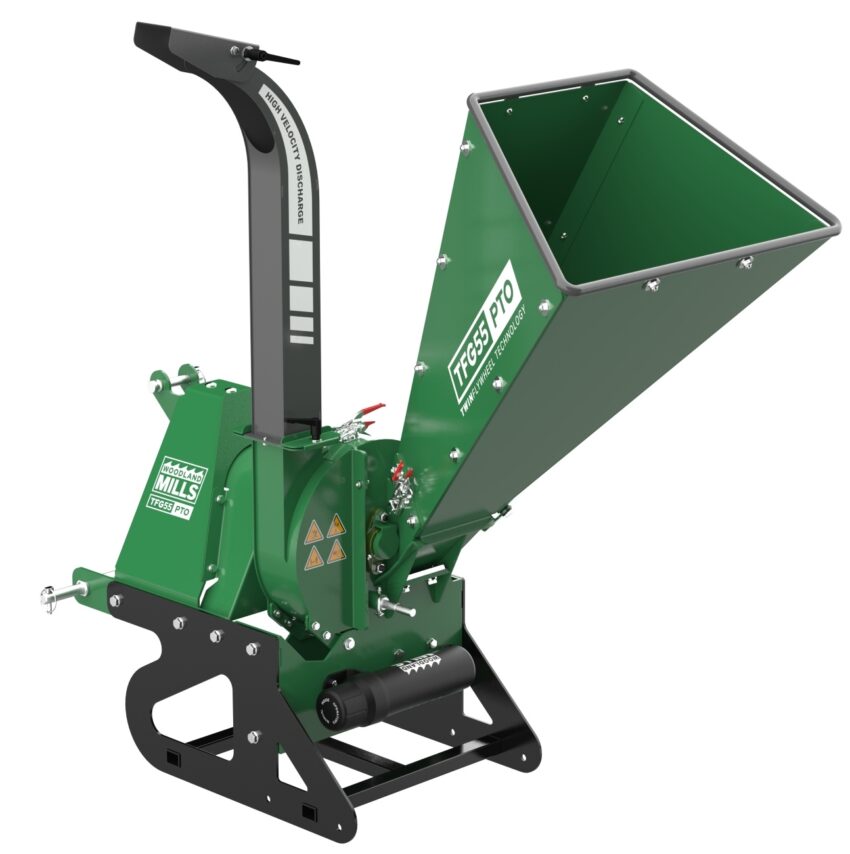 PTO driven wood chipper
